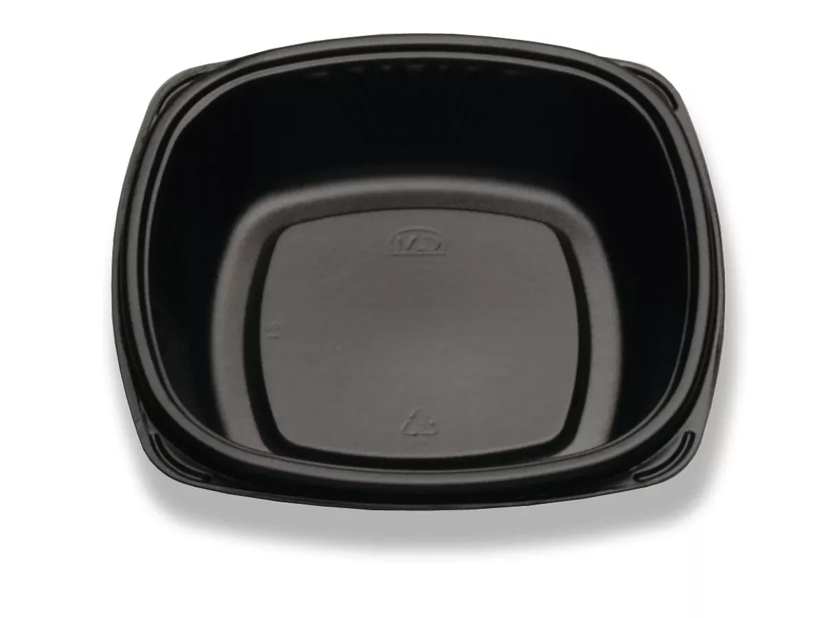 D & W Fine Pack In Forum Deep Plate Black 108 Each - 432 Per Case