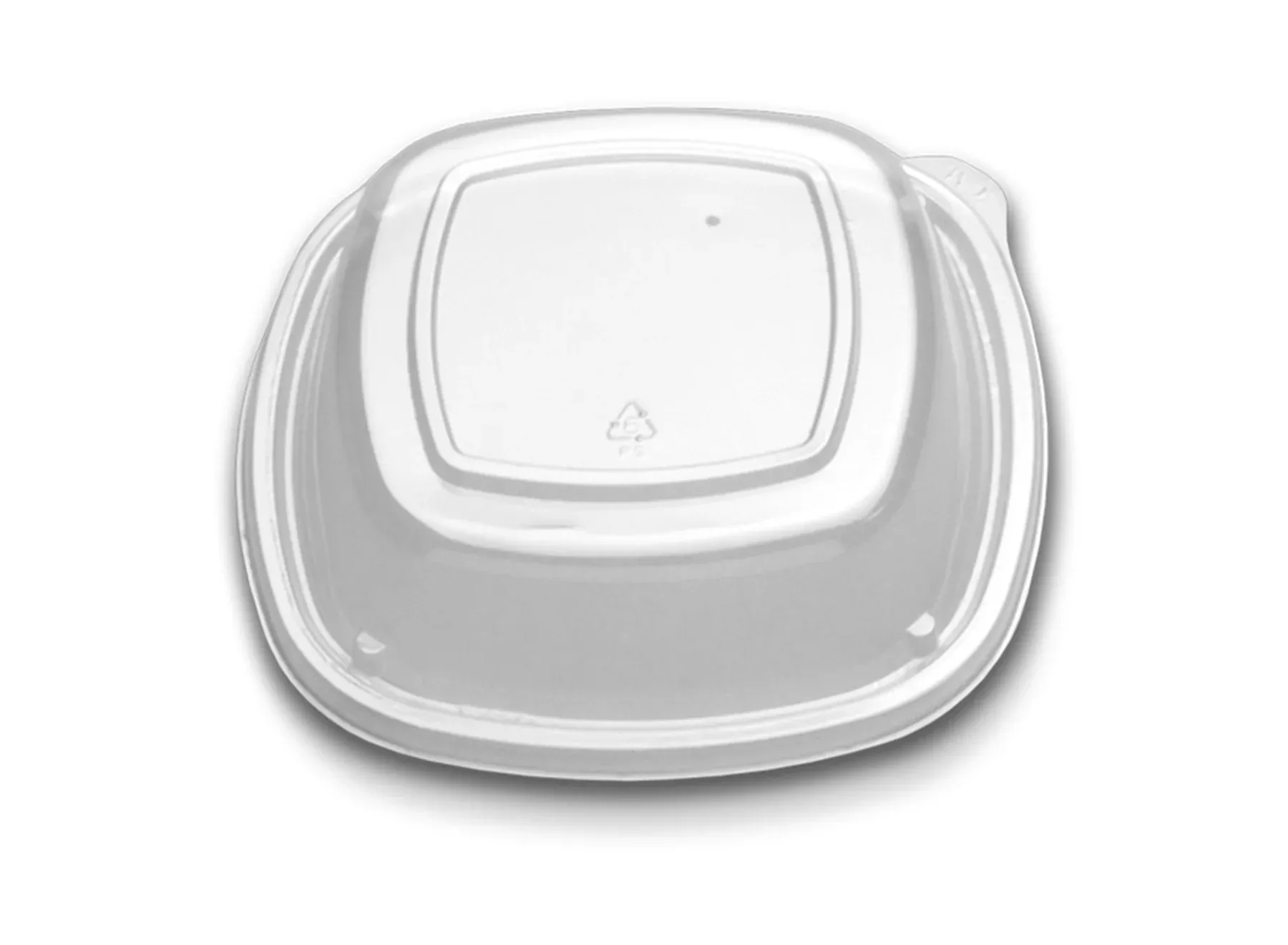 D & W Fine Pack In High Dome Forum Plate Lid Clr Vented 108 Each - 432 Per Case