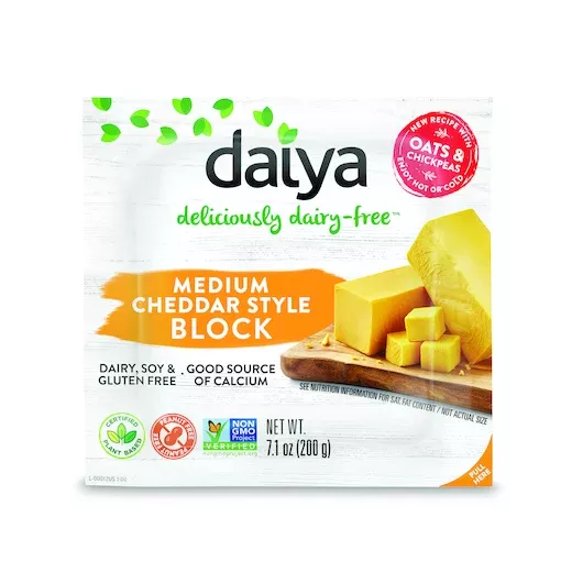 Daiya Medium Cheddar Style Block 8-7.1 Ounce, 7.1 Ounce - 8 Per Case