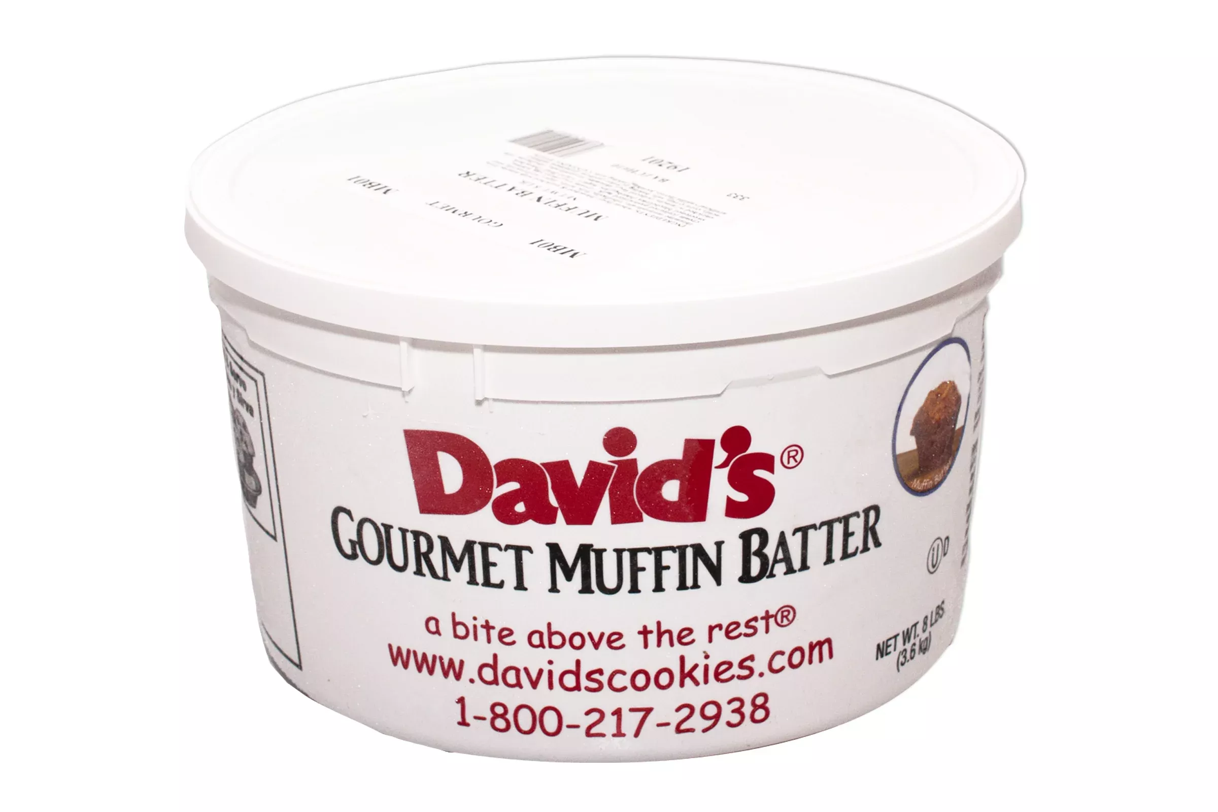 David's Cookies David's Batter Muffin Lemon Poppyseed 8 Pound Each - 2 Per Case