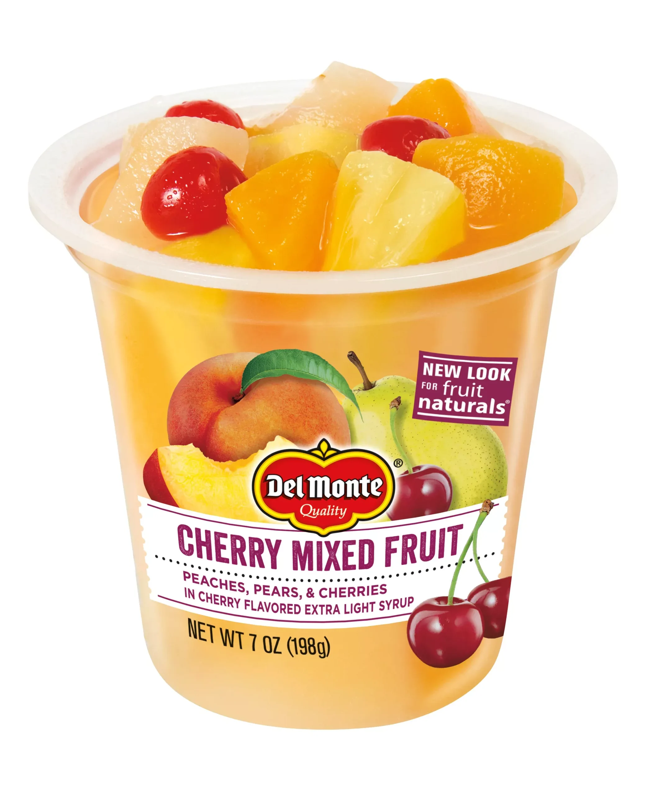 Del Monte Refrigerated Del Monte Cherry Mixed Fruit Cupsnacks Cup 7 Ounce Size - 12 Per Case