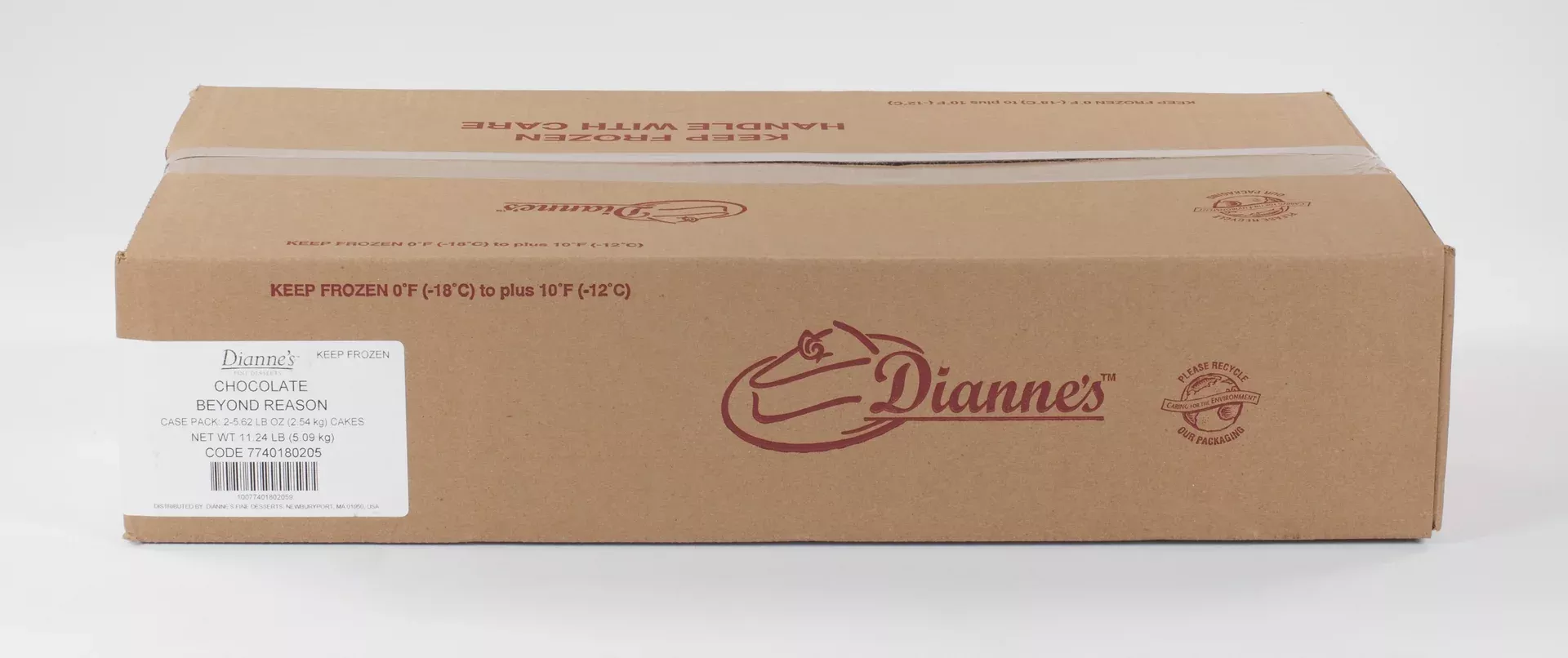 Dianne's Fine Desserts Dianne's Chocolate Cake Beyond Reason 90 Ounce Size - 2 Per Case