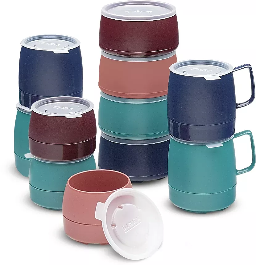Dinex Classic Translucent Lid Fits Dx and Classic Dx Bowls 5 Inch Translucent 2.75 in - 1000 Per Case