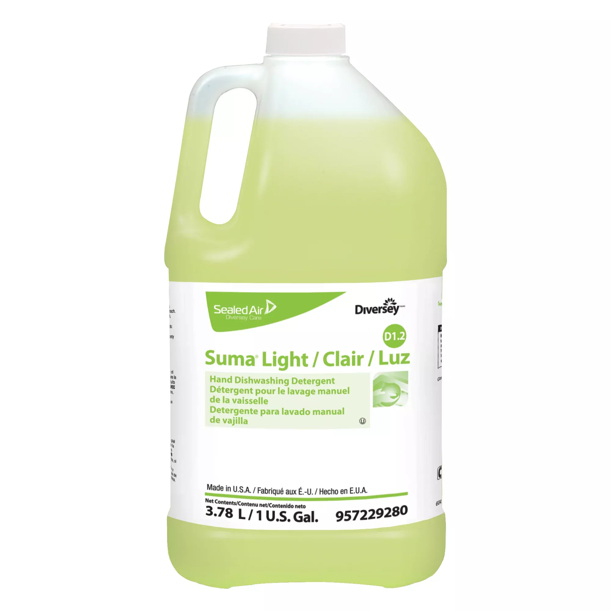Diversey Inc. Suma Hand Dishwashing Detergent 4 - 1 Ga - 1 Gallon - 4 Per Case
