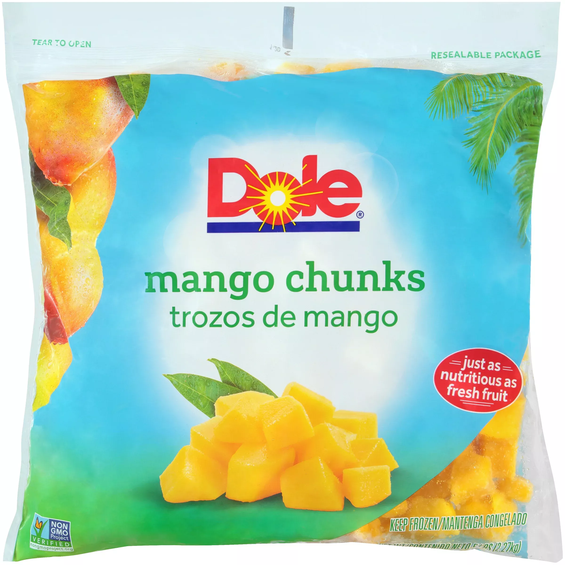 Dole Frozen Mango Chunks Dole 5 Pound Each - 2 Per Case