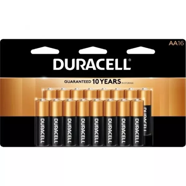 Duracell Coppertop Aa Alkaline Batteries 16 Pack - 12 Per Case