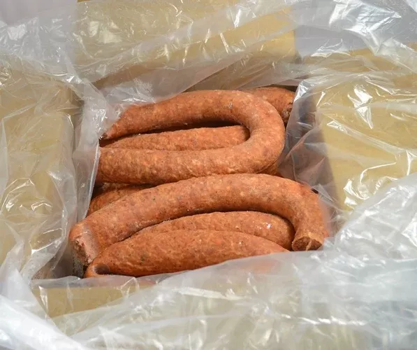 Eddy Packing Frozen Eddy Pork & Beef Ropesmoked Sausage 10 Pound Each - 1 Per Case