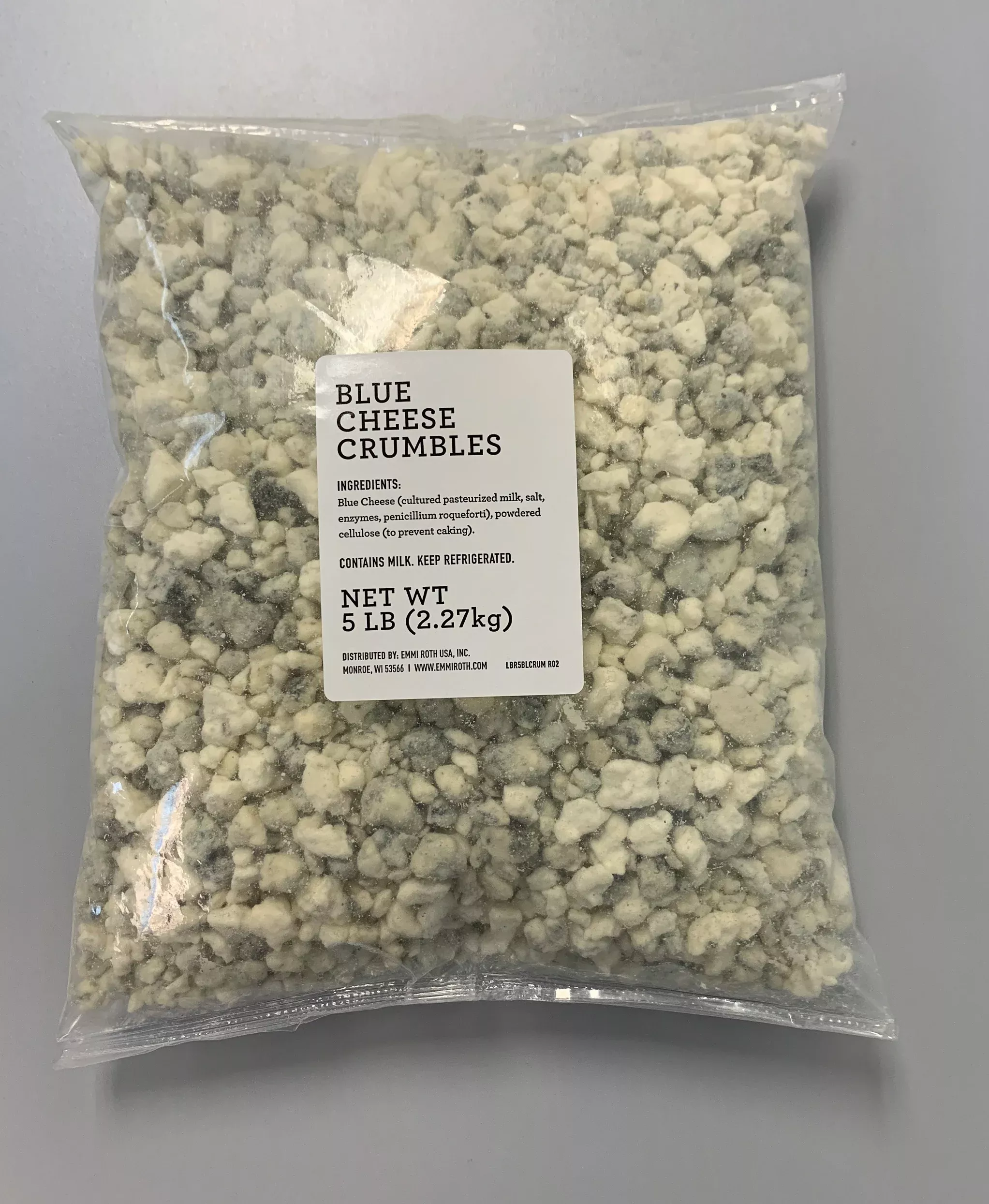 Emmi-roth Kase Roth Blue Cheese Crumbles 5 Pound Each - 4 Per Case