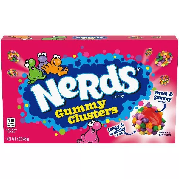 Ferrara Candy Company Nerdsgummyclusterstheaterbox 3 Ounce Size - 12 Per Case