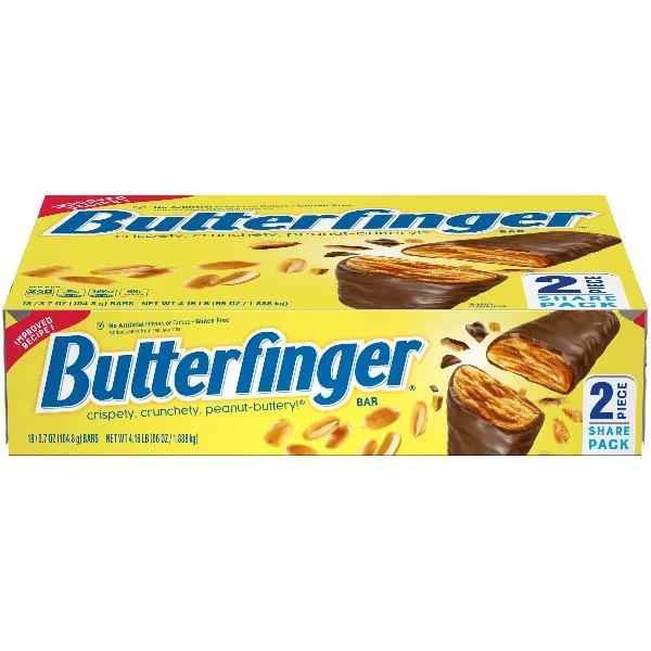 Ferrero Retail Nestle Butterfinger Share Pack 3.7 Ounce Size - 144 Per Case