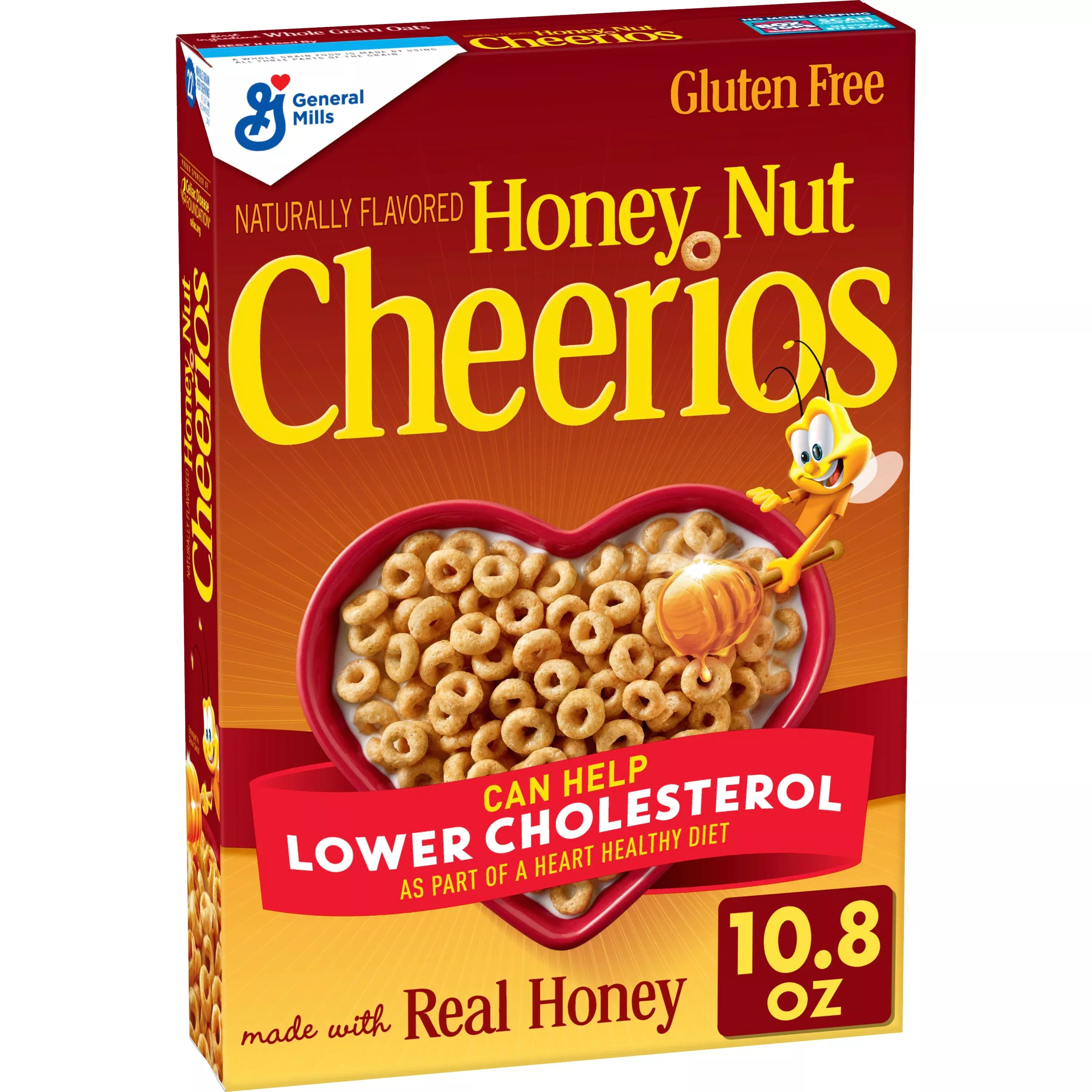General Mills C-store/dry Honey Nut Cheerios Cereal Box 10.8 Ounce Size - 12 Per Case