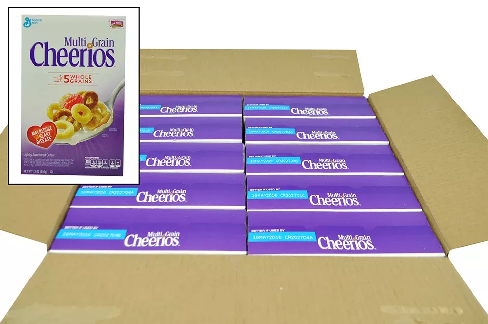 General Mills C-store/dry Multigrain Cheerios Cereal Box 12 Ounce Size - 10 Per Case