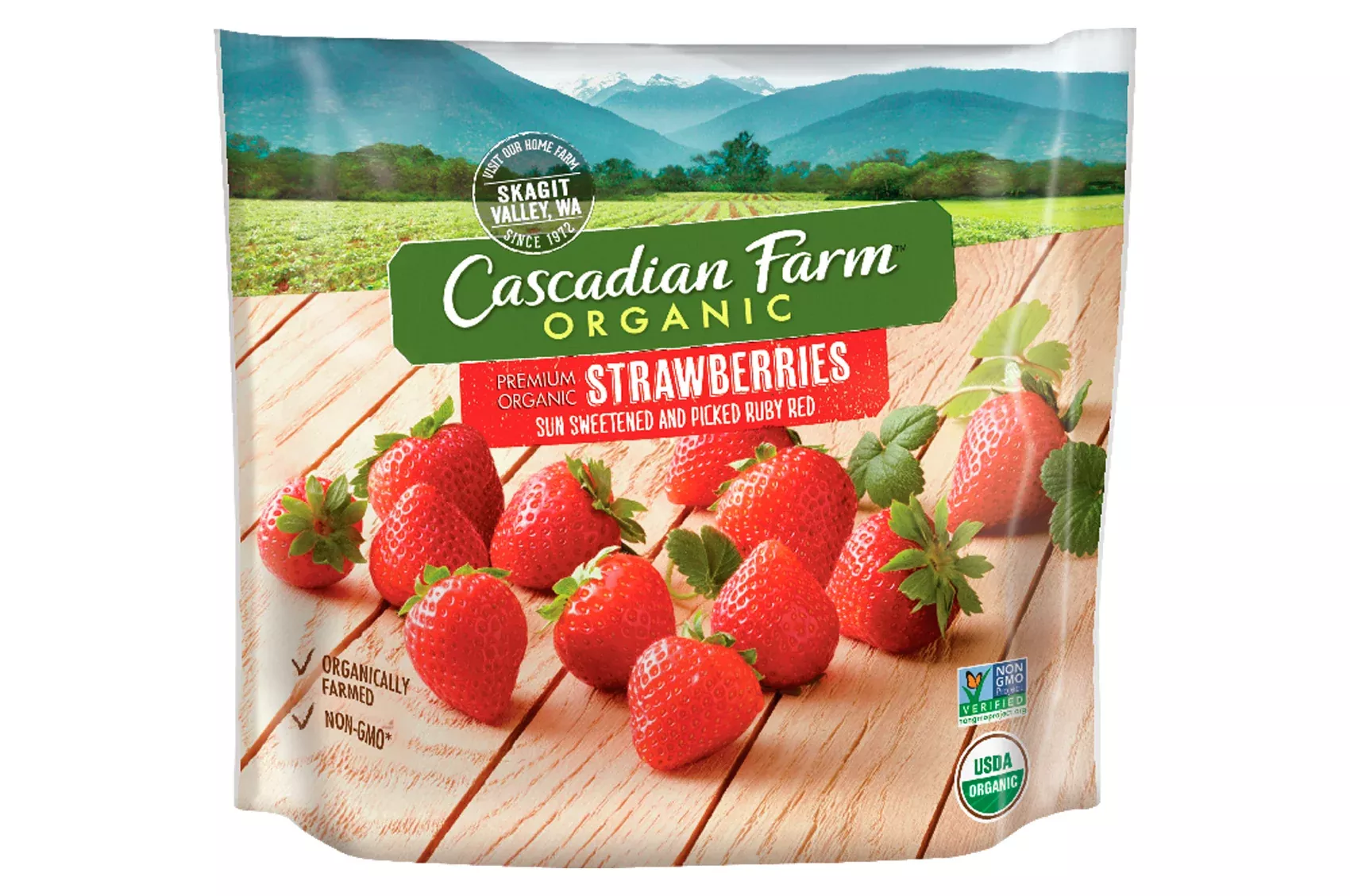 General Mills C-store Frozen Cascadian Farm Organic Frozen Fruit Strawberries 10 Ounce Size - 12 Per Case