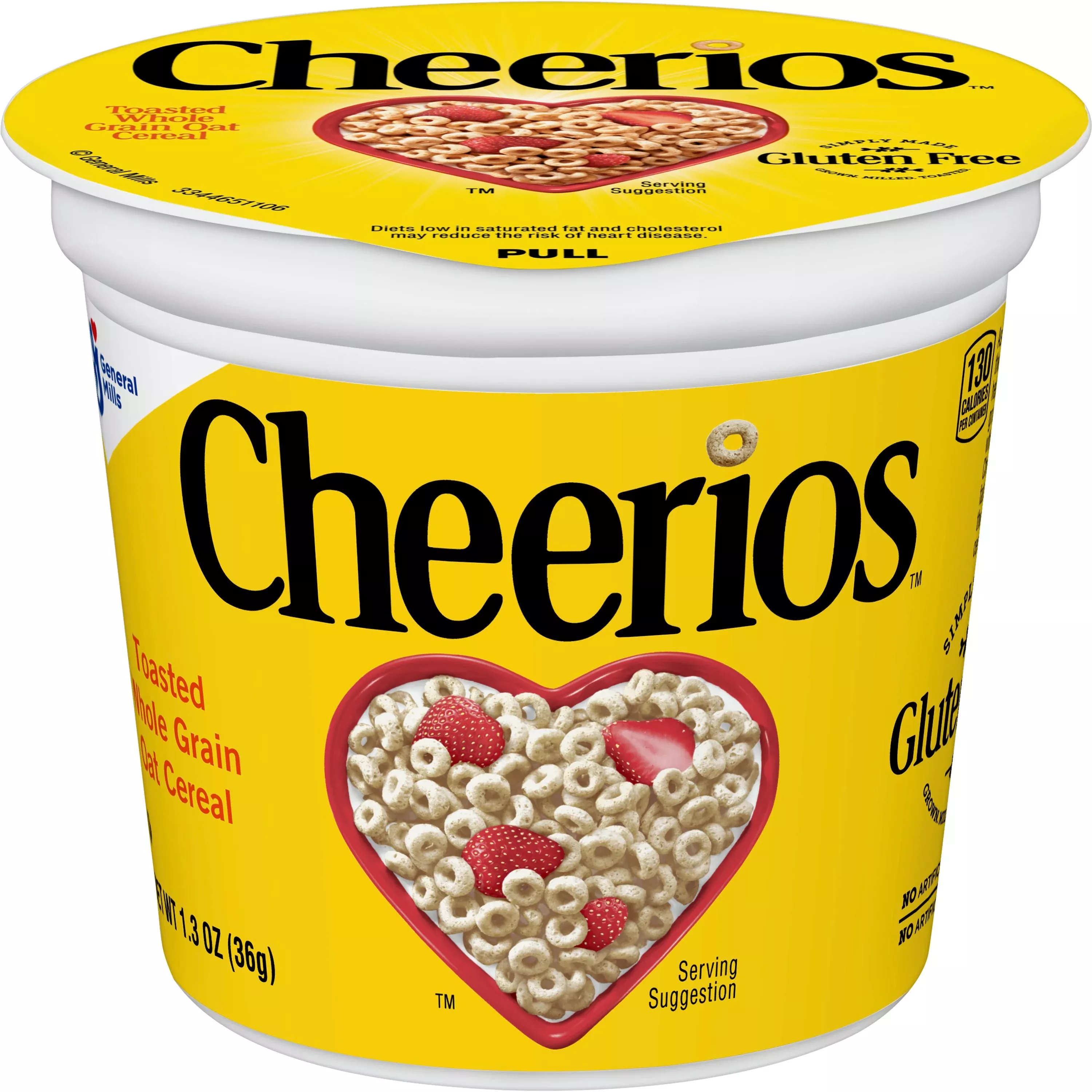 General Mills Cheerios Gluten Free Cereal Single Servecup 7.8 Ounce Size - 10 Per Case