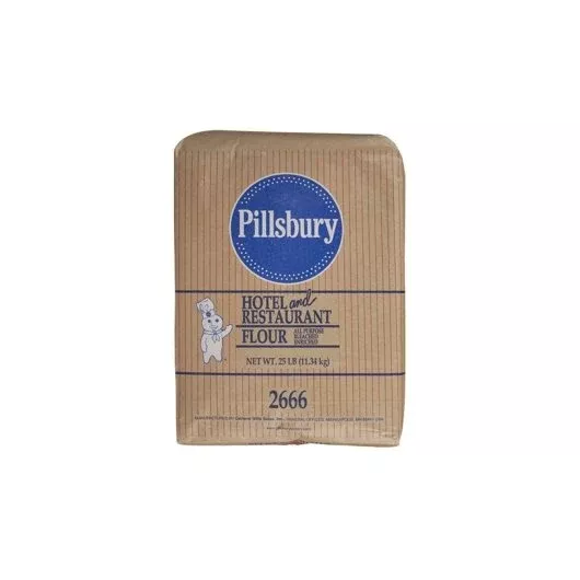 General Mills Flour Pillsbury Hotel & Restaurant All Purpose Enriched Bleached Flour, 25 Pound- 2 Per Case