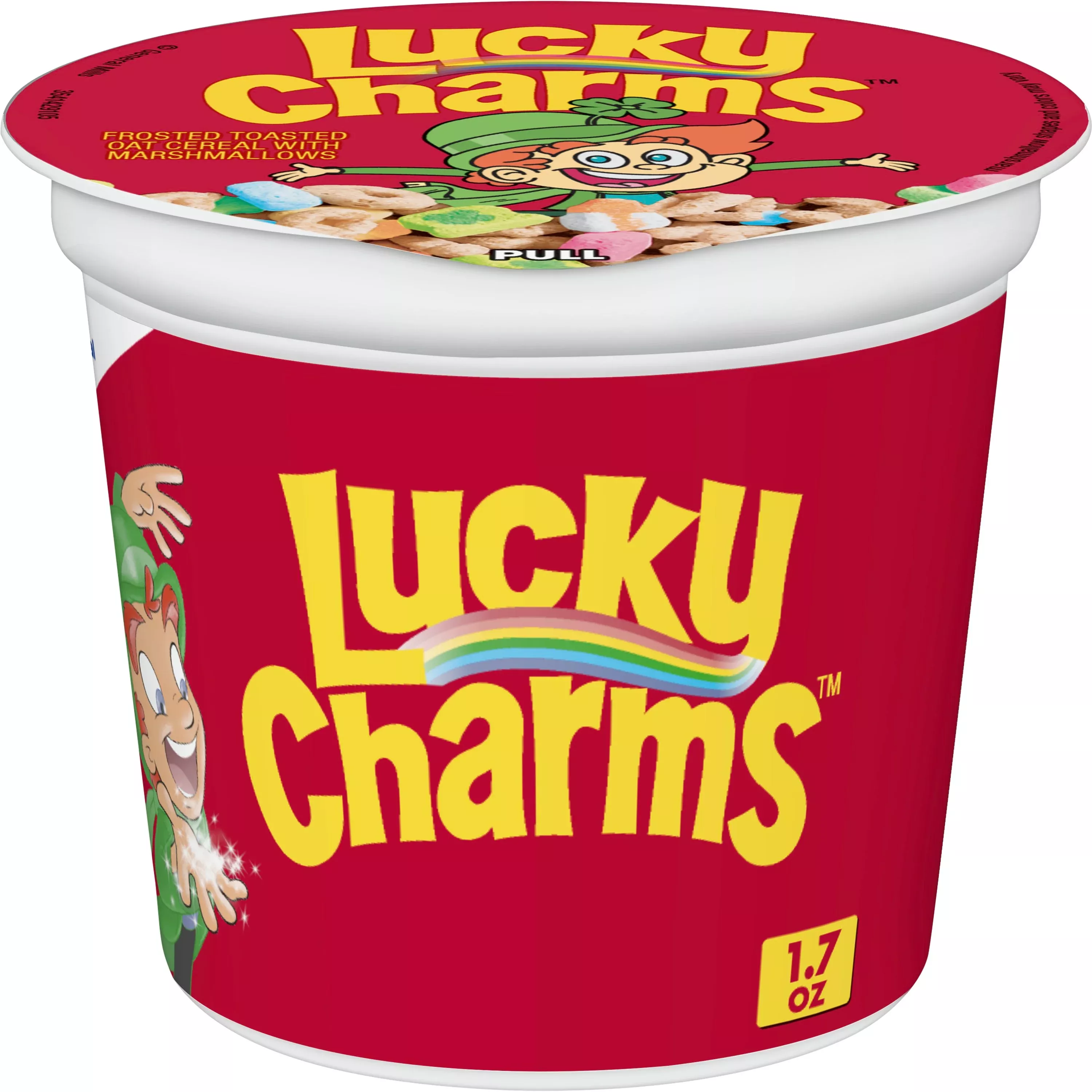 General Mills Lucky Charms Cereal Single Serve Cup 10.2 Ounce Size - 10 Per Case