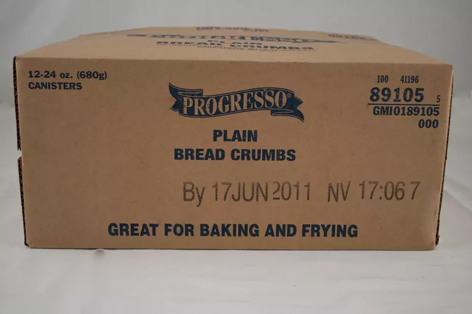 General Mills Progresso Bread Crumbs Bulk Plain 24 Ounce Size - 12 Per Case