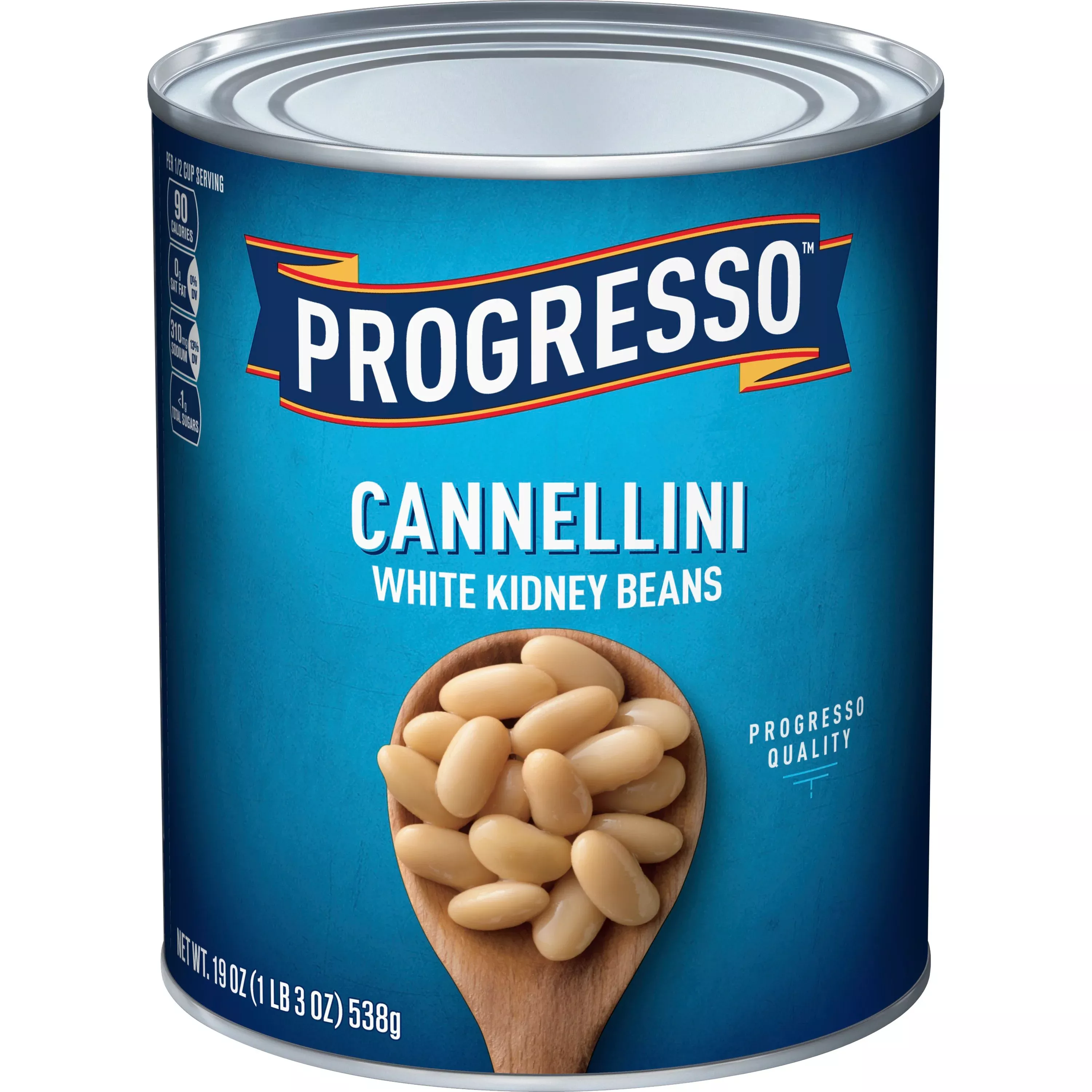 General Mills Progresso Canned Vegetables Cannellini White Kidney Beans 19 Ounce Size - 24 Per Case