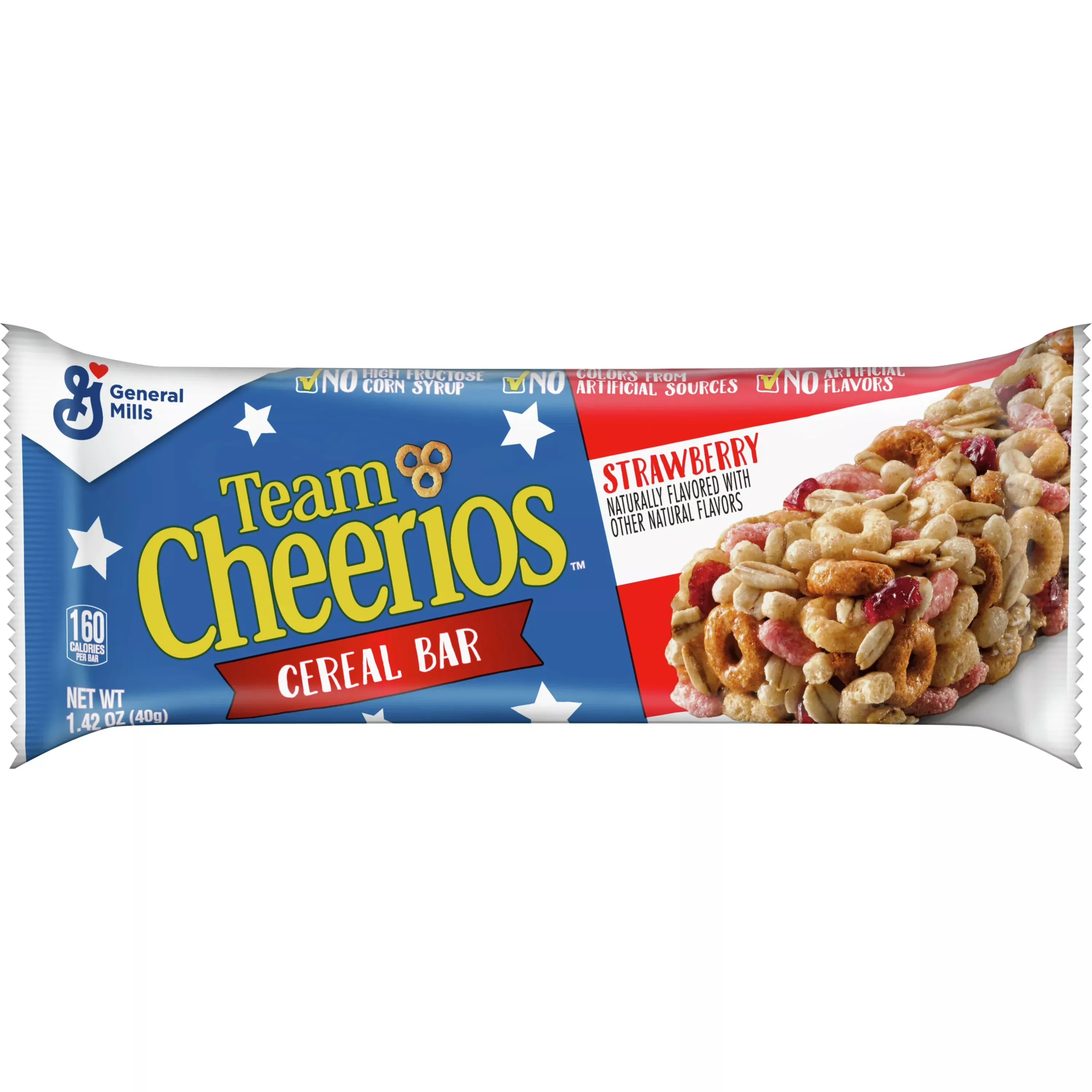 General Mills Team Cheerios Cereal Bars 1.42 Ounce Size - 96 Per Case