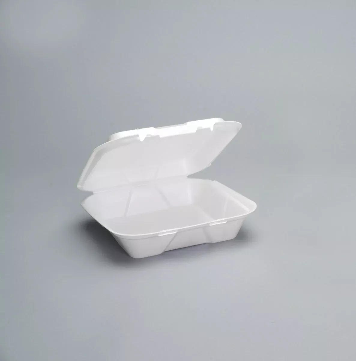 Genpak - Hinged Foam Container Black Vented Hinged 2 - 100 - 100 Each - 200 Per Case