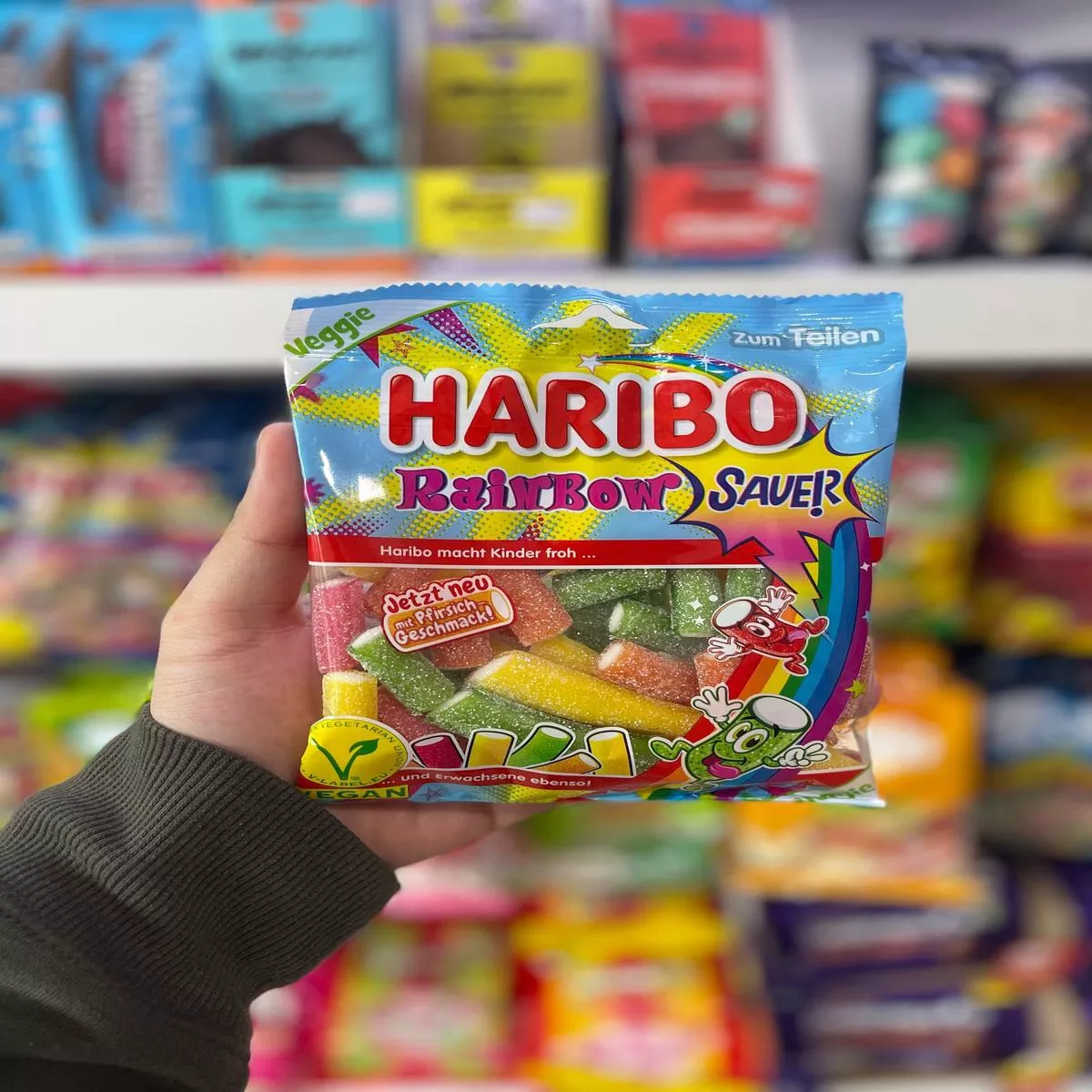 (GERMANY) HARIBO SOUR RAINBOW VEGAN – 160G