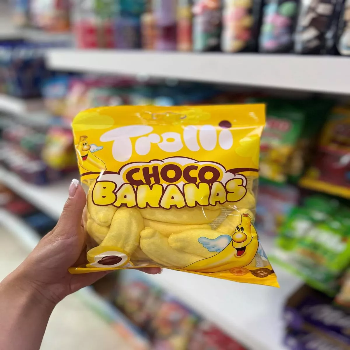 (GERMANY) TROLLI CHOCO BANANA – 150G