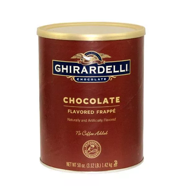 Ghirardelli Chocolate Flavor Frappe Mix Can 3.12 Pound Each - 6 Per Case