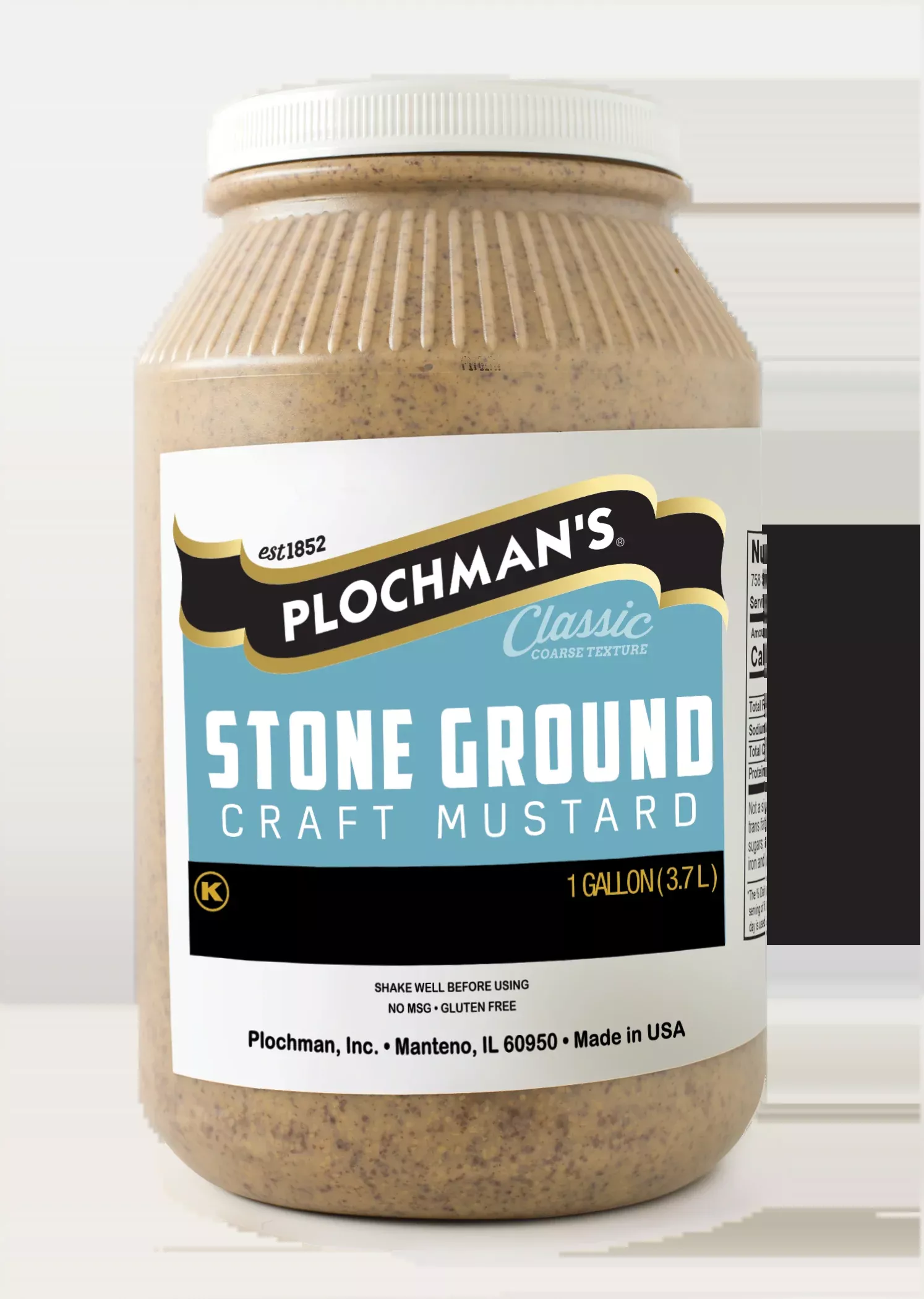 Girard's Haco Plochman's Stone Ground Mustard, 1 Gallon - 2 Per Case