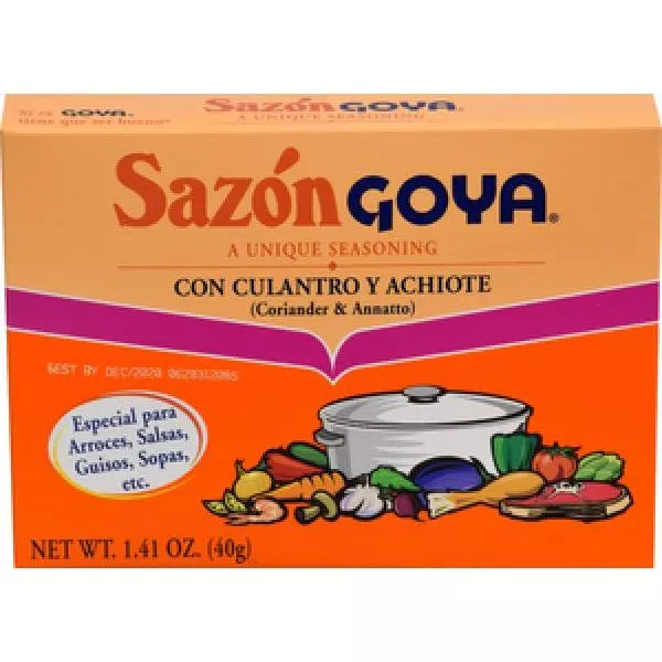 Goya Foods Sazon Goya Coriander and Annatto 1.41 Ounce Size - 36 Per Case