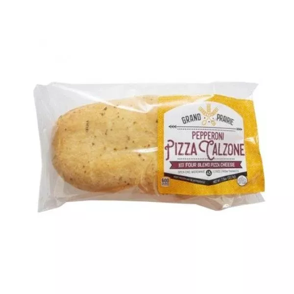 Grand Prairie Frozen Calzone Pepperoni Pizza 7 Ounce Size - 12 Per Case