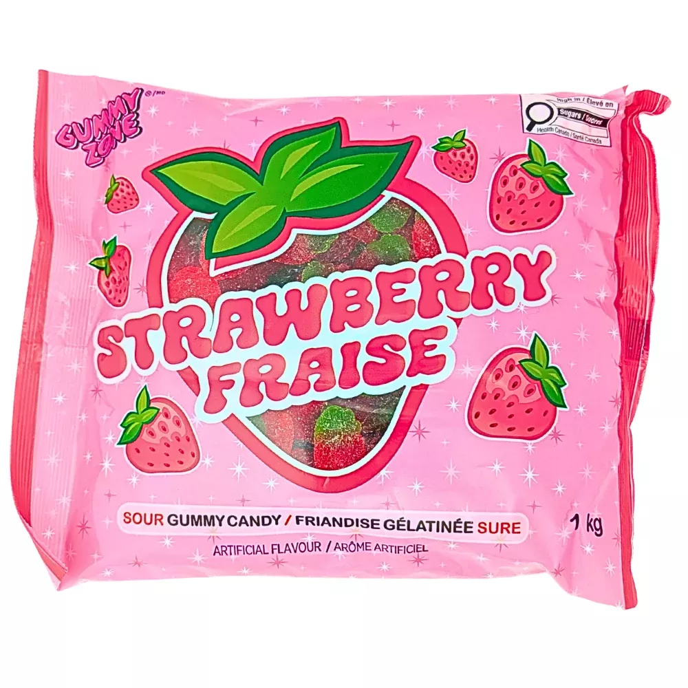 Gummy Zone Sour Strawberry - 1kg