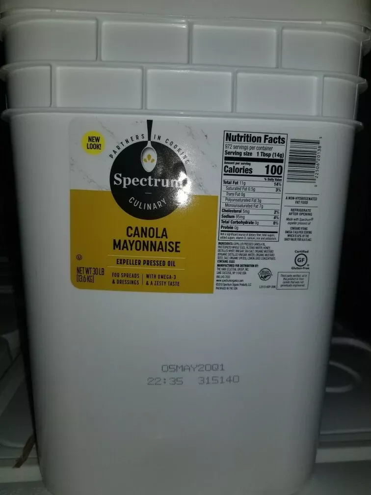 Hain Spectrum Natural Canola Mayonnaise Pound 1 Each - 1 Per Case