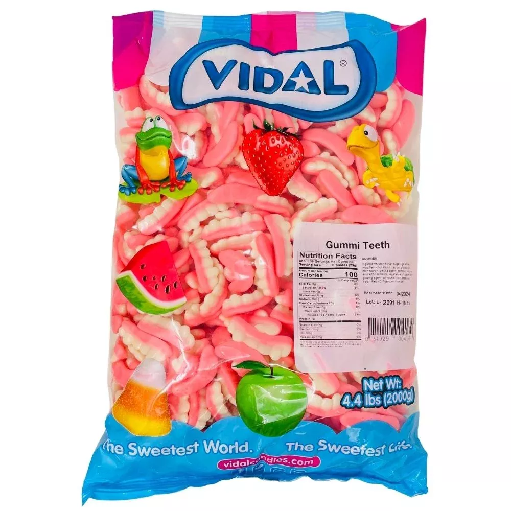 Halloween Vidal Gummi Teeth - 4.4lbs