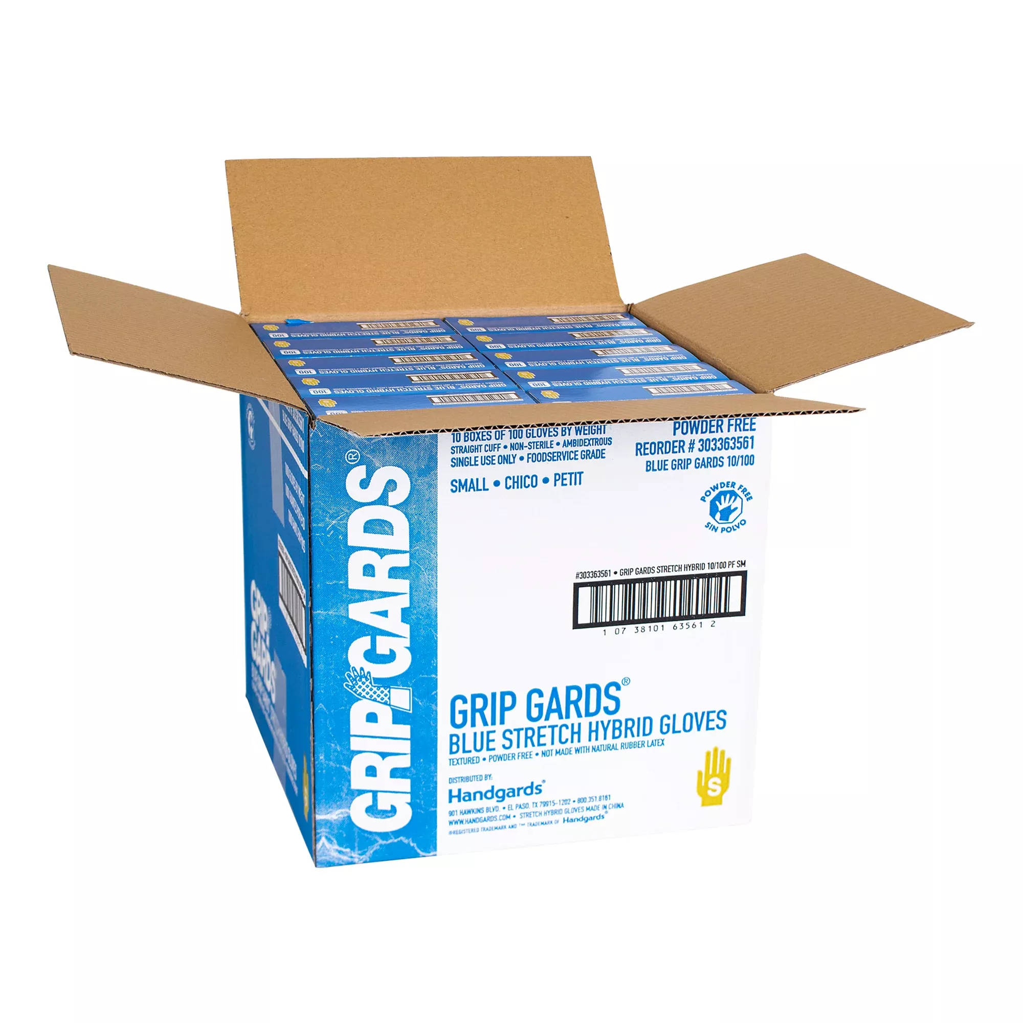 Handgards Glove Blue Stretch Small 100 Each - 10 Per Case
