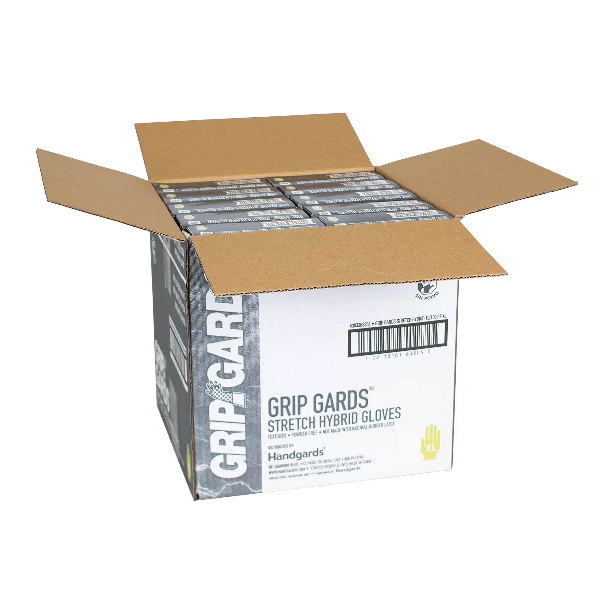 Handgards Gloves Clear Stretch Extra Large 100 Each - 10 Per Case