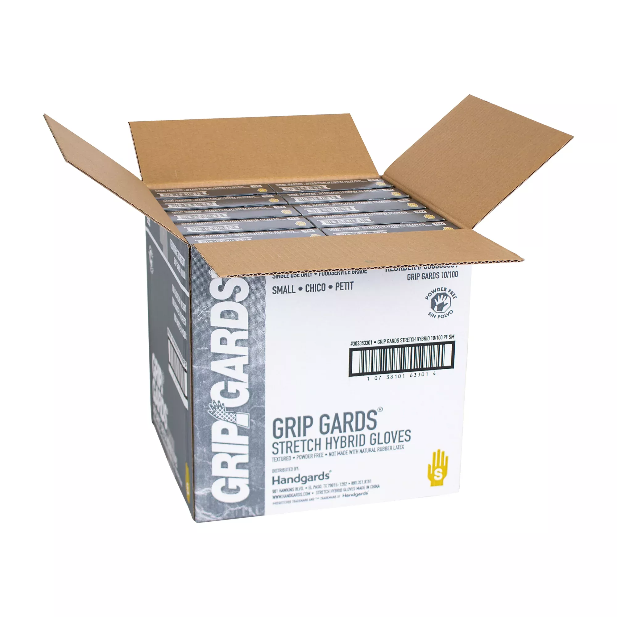Handgards Gloves Stretch Clear Small 100 Each - 10 Per Case