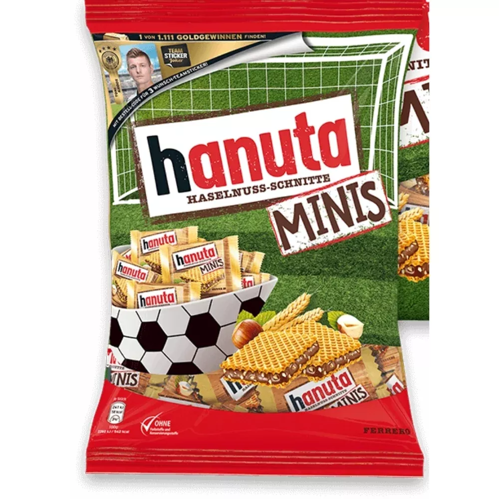 Hanuta Hazelnuss-Schnitte Minis - 200g