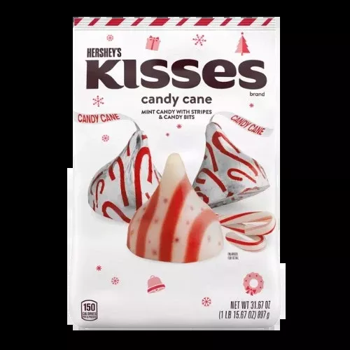 Hershey 's Candy Cane Kisses 31.67 oz. Bag