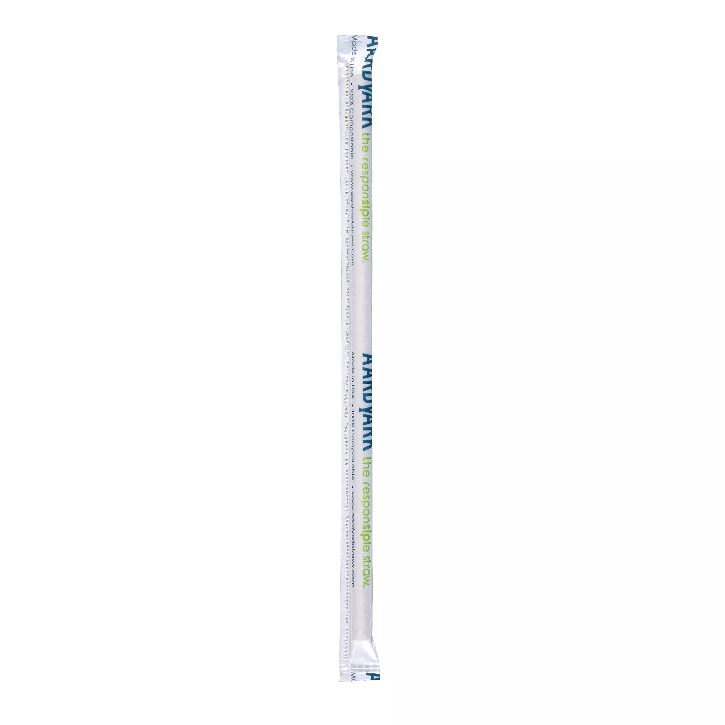 Hoffmaster Straw Black Jumbo Paper Solid 100% Compostable Wrapped 7.75 - 8 Per Case