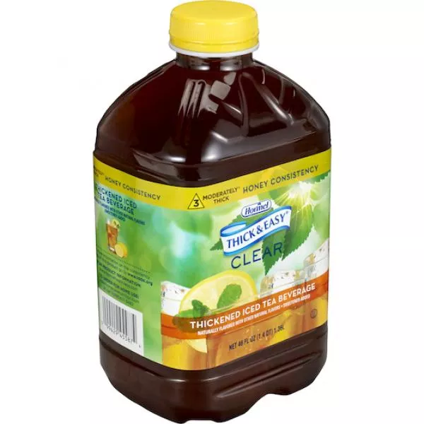 Hormel Healthlabs Thick & Easy Clear Thickened Iced Tea Beverage Honey 6 Count Packs - 1 Per Case