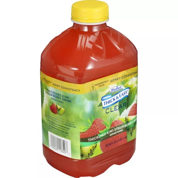 Hormel Healthlabs Thick & Easy Clear Thickened Kiwi Strawberrydrink Honey Iddsi Level 6 Count Packs - 1 Per Case