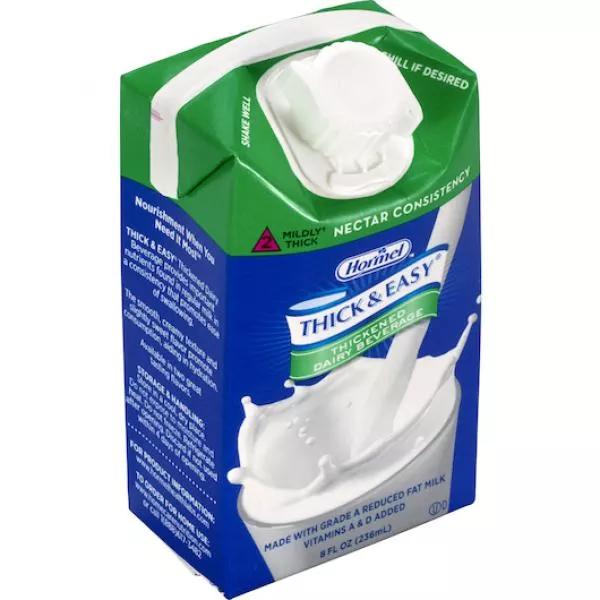 Hormel Healthlabs Thick & Easy Thickened Dairy Beverage Nectar 27 Count Packs - 1 Per Case