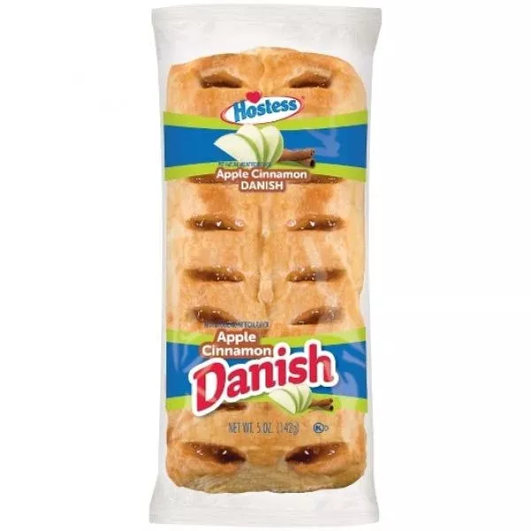 Hostess Brands Llc Hostess Apple Danish Single Serve Frozen 5 Ounce Size - 36 Per Case