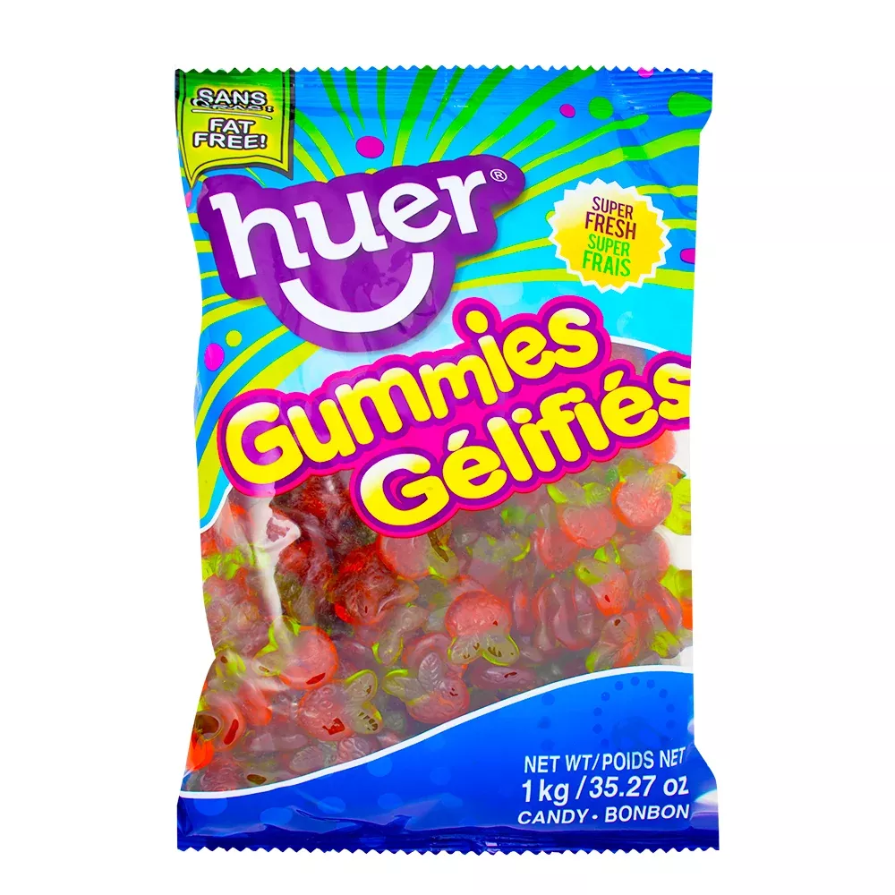 Huer Strawberries Gummy Candy - 1kg