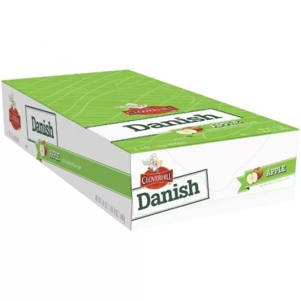 Jtm Pies Cloverhill Apple Round Danish Single Serve Freeze On Arrival 4 Ounce Size - 36 Per Case