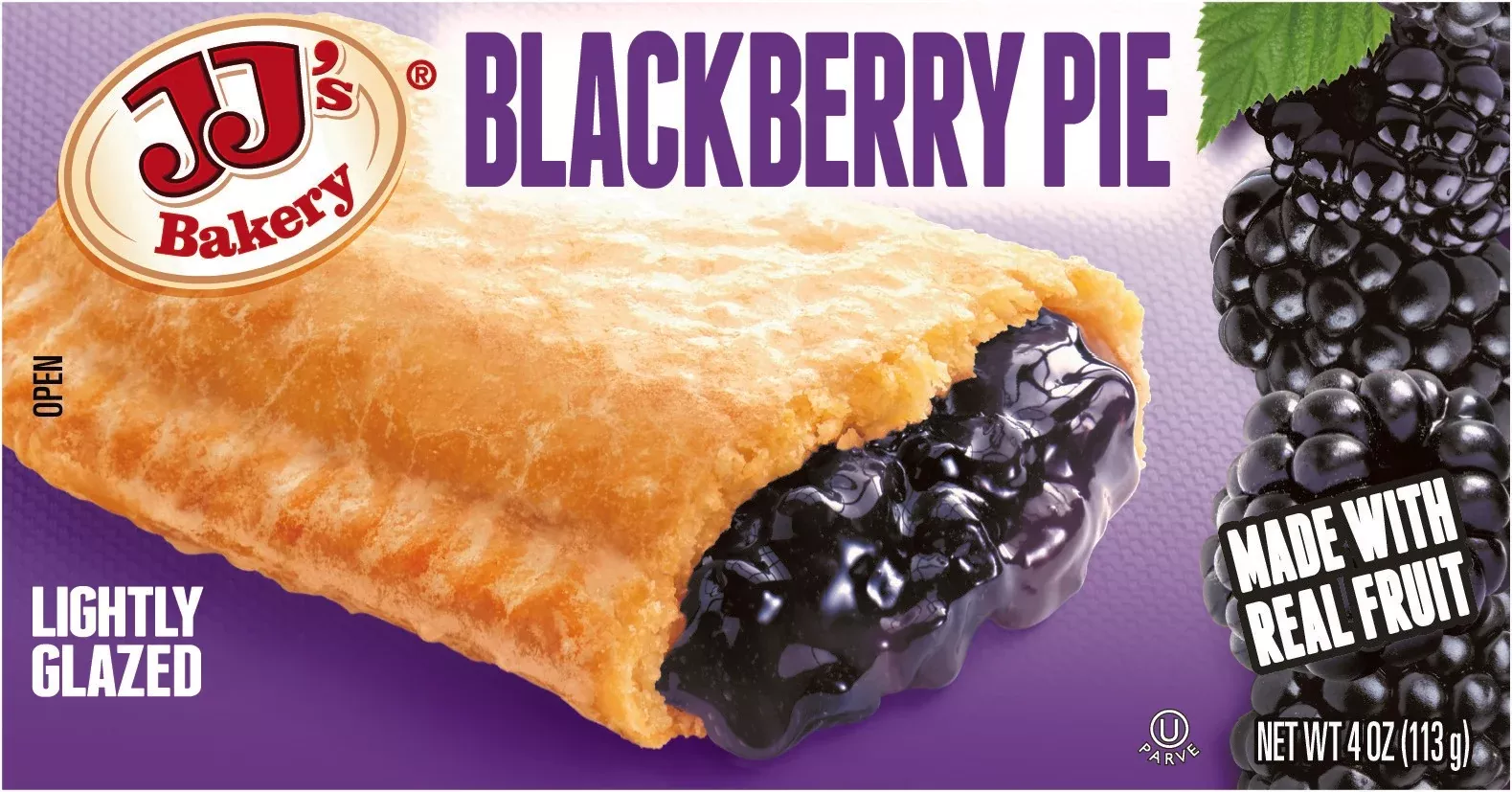 Jtm Pies Jj's Bakery Blackberry Pie Display 1 Each - 48 Per Case
