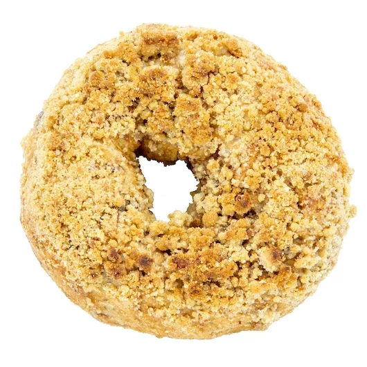 Just Bagels Cinnamon Apple Crumbled Bagel 6 Count Packs - 4 Per Case
