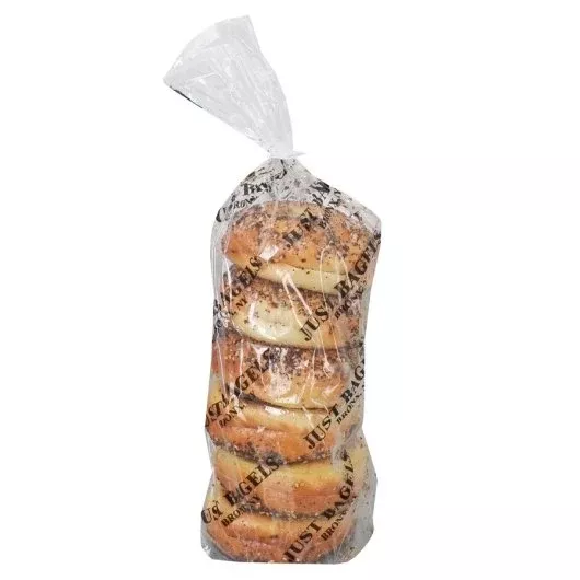 Just Bagels Everything Sliced Bagels, 6 Each - 10 Per Case