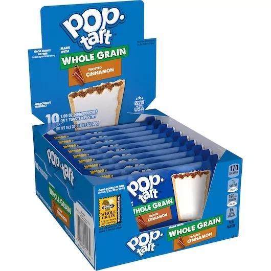 Kellanova Kellogg Kellogg's Pop Tarts Whole Grain Frosted Brown Sugar Cinnamon 1.69 Ounce Size - 120 Per Case