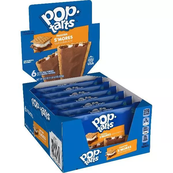Kellanova Kellogg Pop-tarts Frosted S'mores 3.3 Ounce Size - 72 Per Case